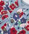 Babies' quilted cotton jacket, printed with flowers white/multicolor