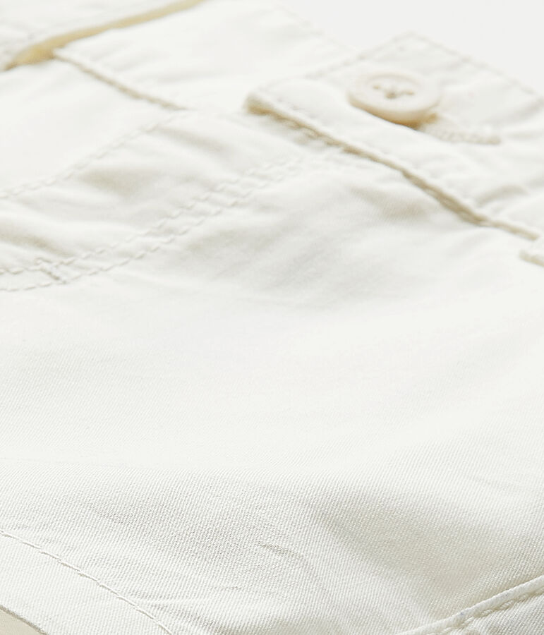 Baby boy's cotton shorts white