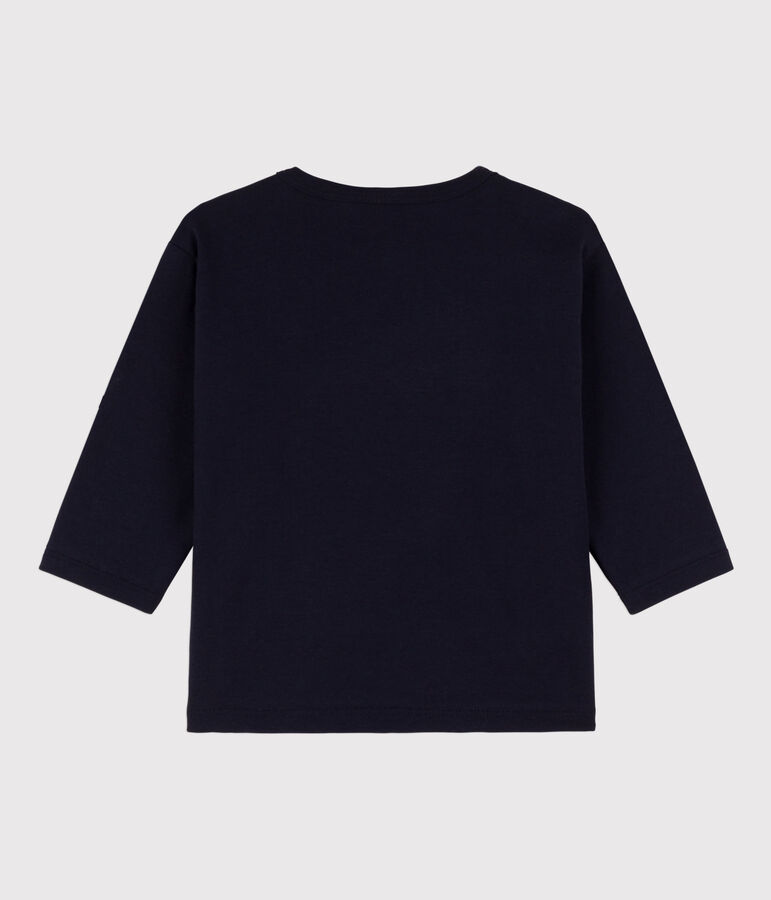Babies' Long-Sleeved Cotton T-shirt SMOKING blue