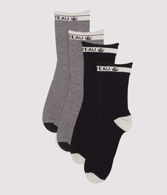 Set of 2 pairs of women's socks SMOKING blue