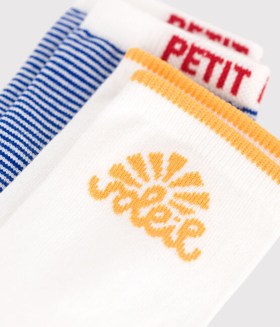 Pairs of children's stripy cotton socks - 2-pack variante 1