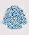 Baby Boys' Long-Sleeved Poplin Shirt MARSHMALLOW white/MULTICO white