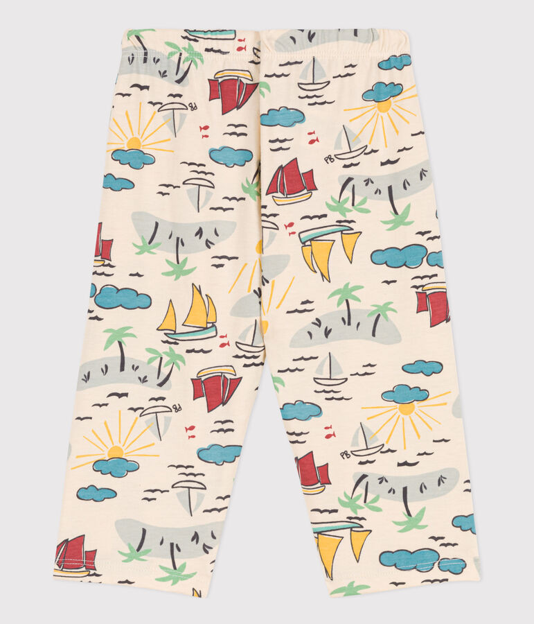 Babies' Printed Jersey Trousers Ecru/multicolor