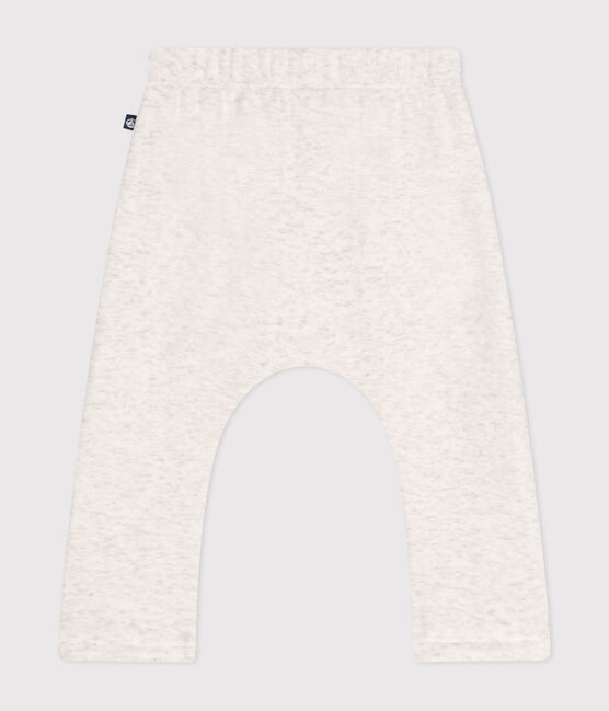 Babies' soft, warm fleece trousers MONTELIMAR CHINE beige