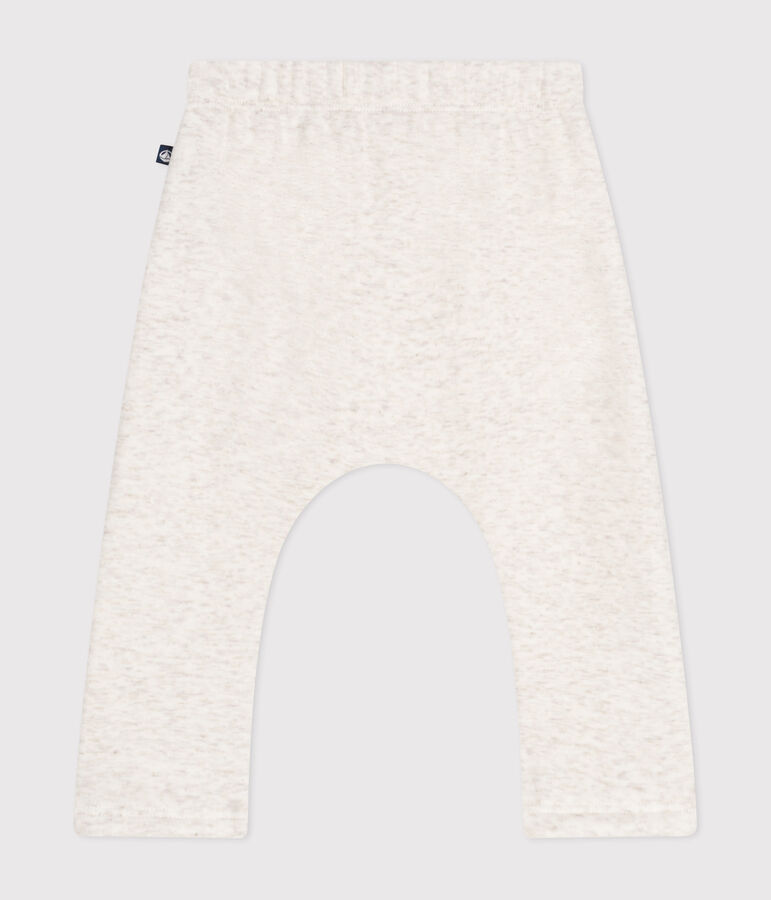 Babies' soft, warm fleece trousers MONTELIMAR CHINE beige