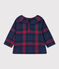 Babies' Long-Sleeved Blouse SMOKING blue/MULTICO white