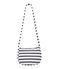 Girl's striped shoulder bag MARSHMALLOW white/SMOKING blue