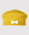 Babies' Knitted Beret HONEY yellow/MARSHMALLOW white
