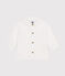Babies' Cotton Pique Shirt ECUME white