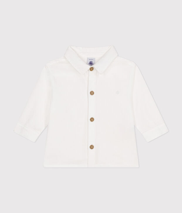 Babies' Cotton Pique Shirt white