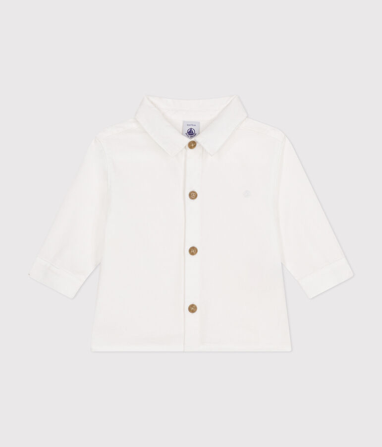 Babies' Cotton Pique Shirt white