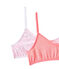 Set of 2 girls' bras LOT white