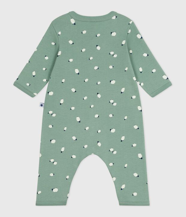 Babies' footless printed cotton pyjama suit green/multicolor