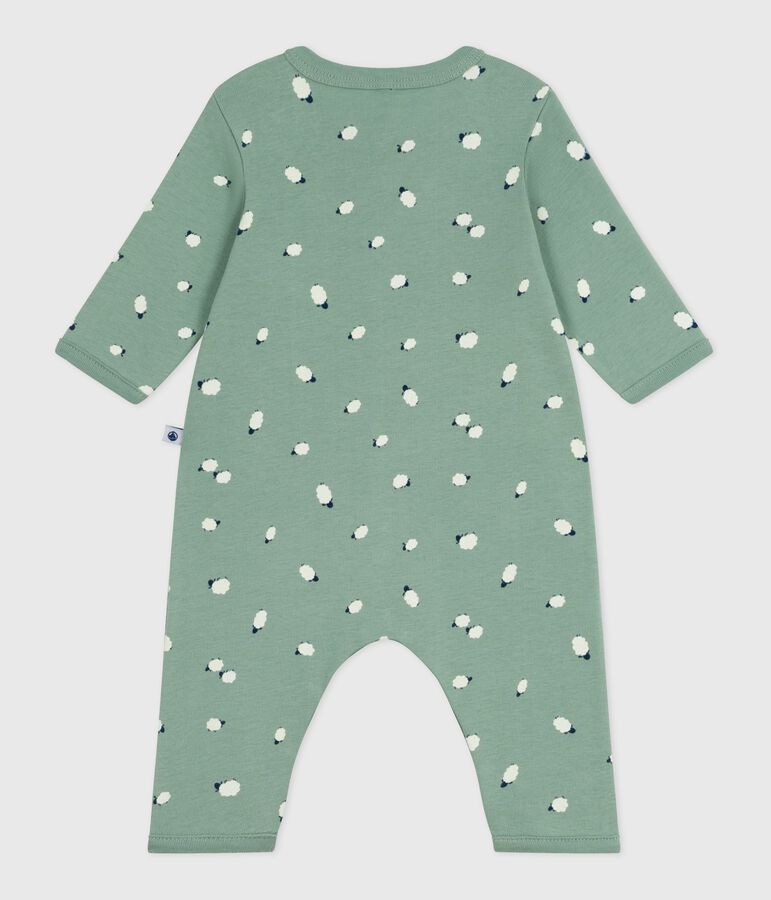Babies' footless printed cotton pyjama suit green/multicolor