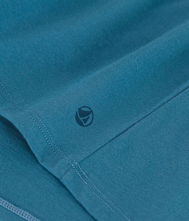 Women's Straight V-Neck Cotton T-Shirt blue