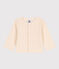 Babies' Fancy Stitch Jersey Cardigan AVALANCHE Ecru