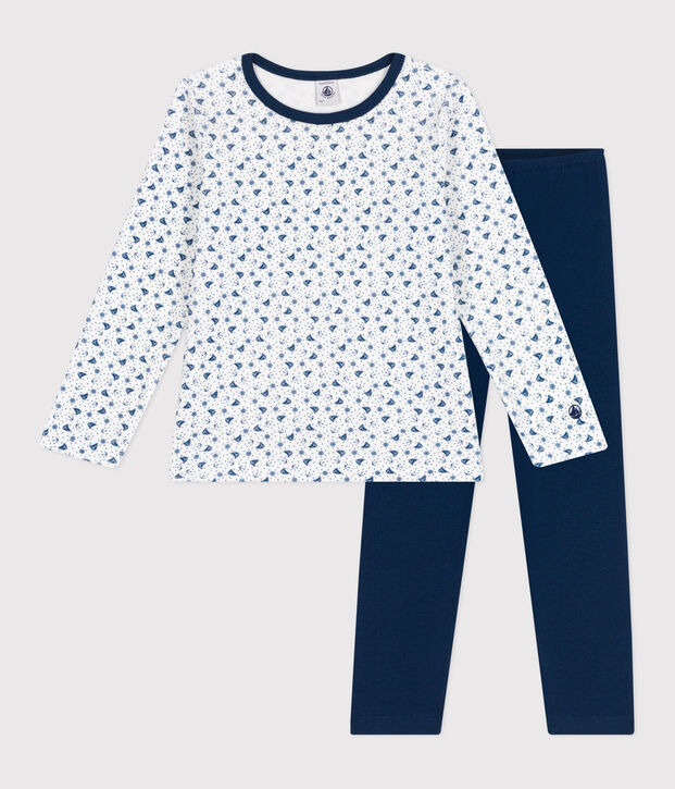 Children's velour pyjamas blue/multicolor