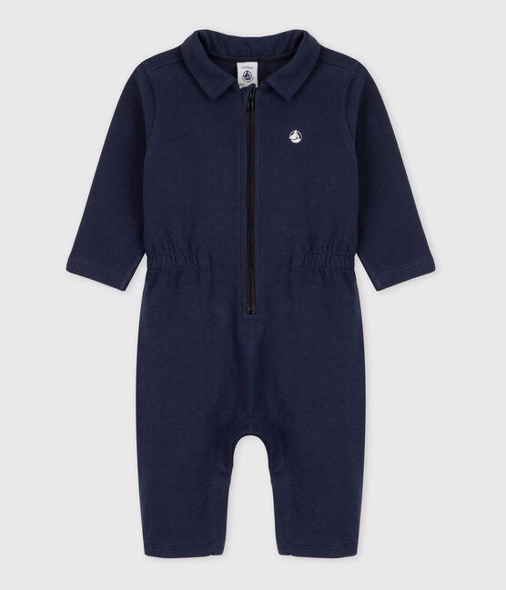 Babies' Thick Jersey Playsuit SMOKING blue
