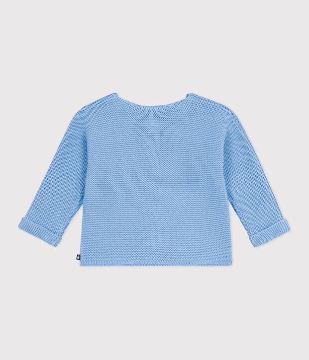 Babies' moss stitch cotton cardigan FLO