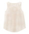 Girls' Sleeveless Top MARSHMALLOW white/COPPER pink