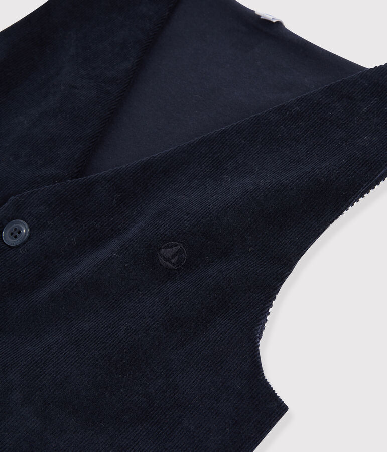 Boys' waistcoat blue