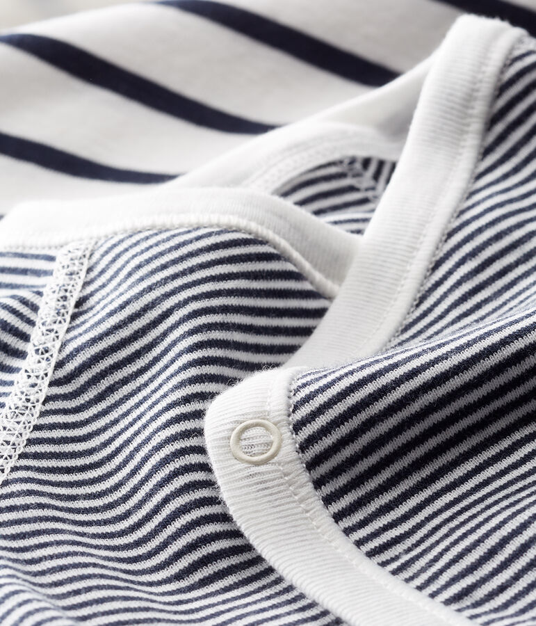 Baby Kimono Bodysuit and Undershirt Set in Rib Knit multicolor