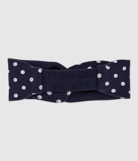 Babies' Fleece Headband SMOKING blue/MARSHMALLOW white