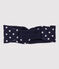 Babies' Fleece Headband SMOKING blue/MARSHMALLOW white