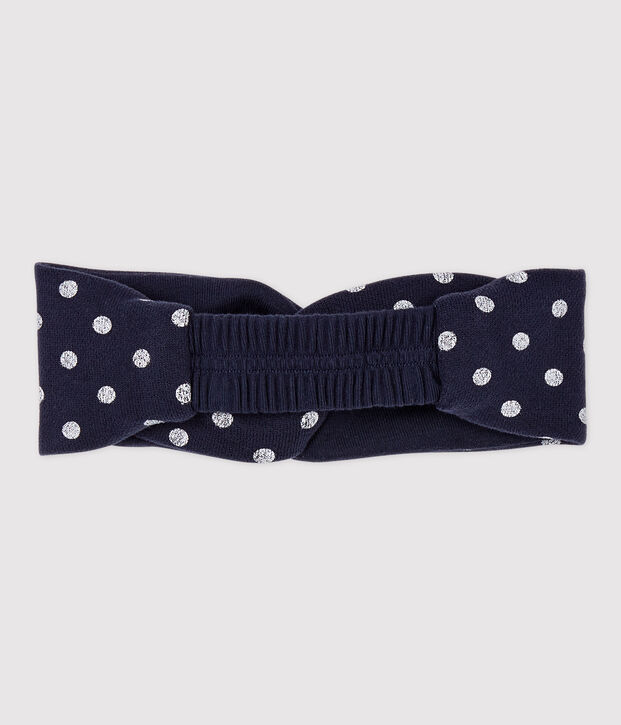 Babies' Fleece Headband blue/white