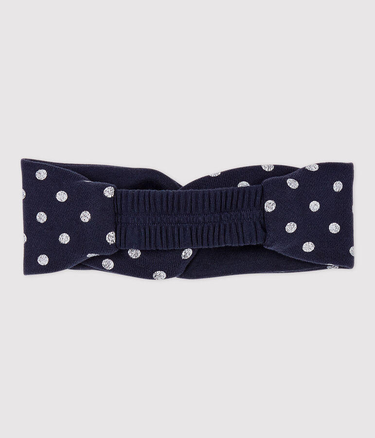 Babies' Fleece Headband blue/white