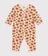 Babies' Footless Cotton Giraffe Pattern Pyjamas