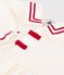 Babies' long-sleeved plain corduroy dress MILK