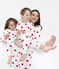 Girls - Boys' Ribbed Pyjamas MARSHMALLOW white/TERKUIT red