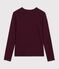 Women's long-sleeved plain cotton T-shirt MOON