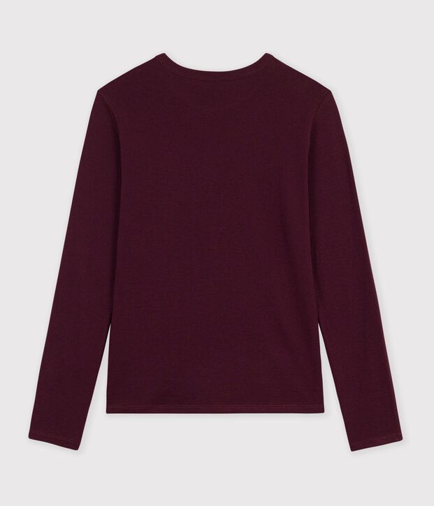 Women's long-sleeved plain cotton T-shirt MOON