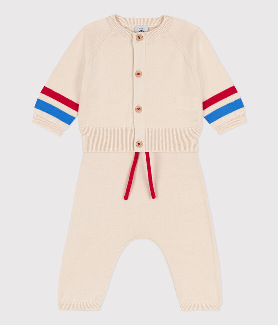 Babies' Knit Three-Piece AVALANCHE white/MULTICO
