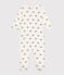 Babies' Floral Fleece Pyjamas MARSHMALLOW white/MULTICO white