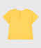 Babies' Short-Sleeved Lightweight Jersey T-Shirt NECTAR yellow