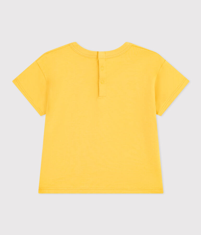 Babies' Short-Sleeved Lightweight Jersey T-Shirt yellow