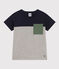 Boys' Jersey T-shirt SMOKING blue/MULTICO white