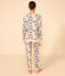 Women's Patchwork Cotton Pyjamas AVALANCHE white/MULTICO