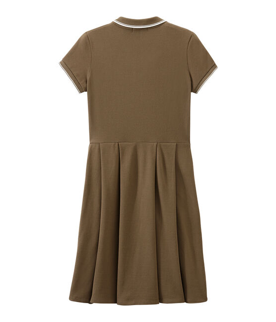 Dress inspired by the polo SHITAKE brown