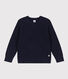 Boys' wool and cotton pullover