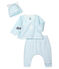 Babies' Ribbed Clothing - 3-Piece Set AMANDIER green/MARSHMALLOW white