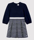 Girls' Long-Sleeved Cotton Dress