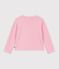 Children's plain cotton cardigan pink