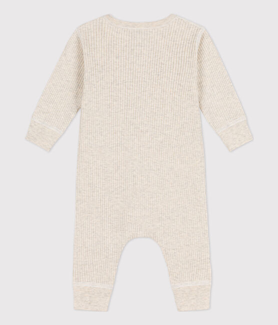 Babies' Ribbed Jumpsuit MONTELIMAR CHINE beige