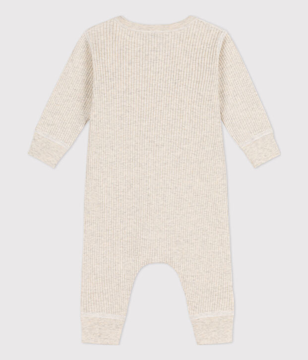 Babies' Ribbed Jumpsuit beige