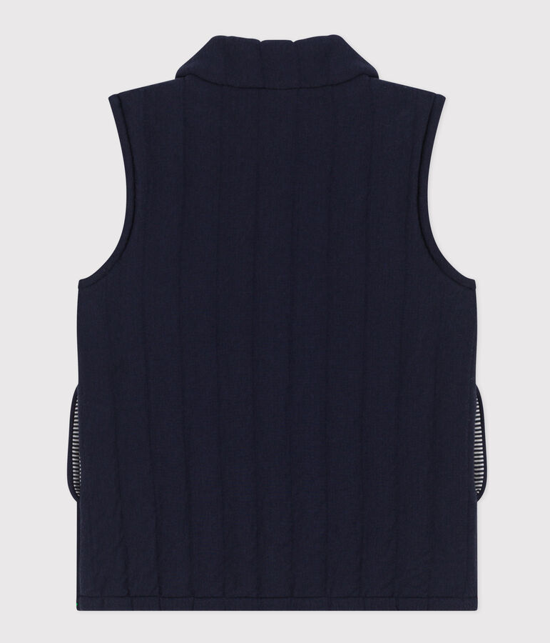 Children's unisex tube knit bodywarmer blue