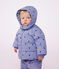 Babies' puffer jacket in animal print polyester purple/multicolor